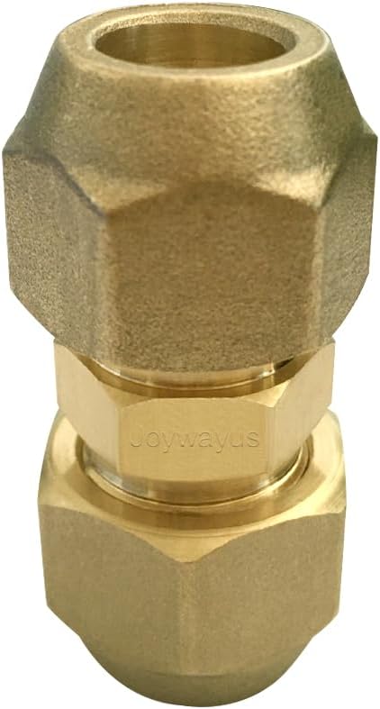 5/8" Air Conditioning Copper Pipe Extension Double Connector with Flare Nuts and Connectors Free Welding for Butt Copper Tube Diameter 5/8"(15.58mm) โ image 5