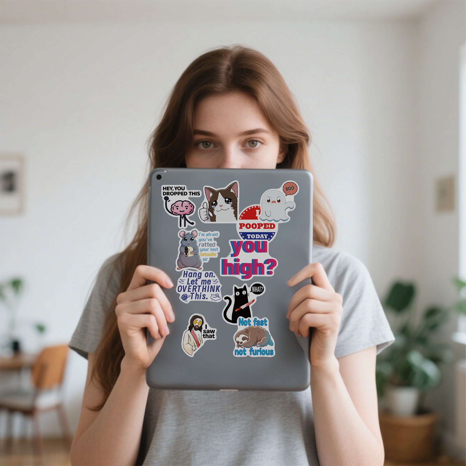 300 Pcs Prank Meme Graffiti Stickers Pack - Waterproof PVC Personalized Decals for Laptop, Luggage, Water Bottle DIY Decoration โ image 4