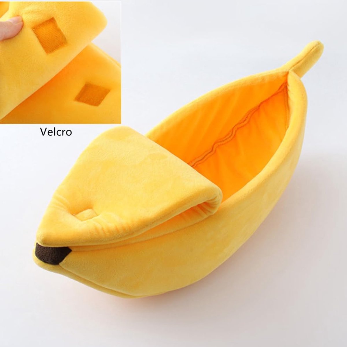 Banana-shaped pet bed - Creative dog and cat kennel - Warm and soft plush puppy mat - Cute fruit design for cats, kittens, and dogs - Available in various — image 2