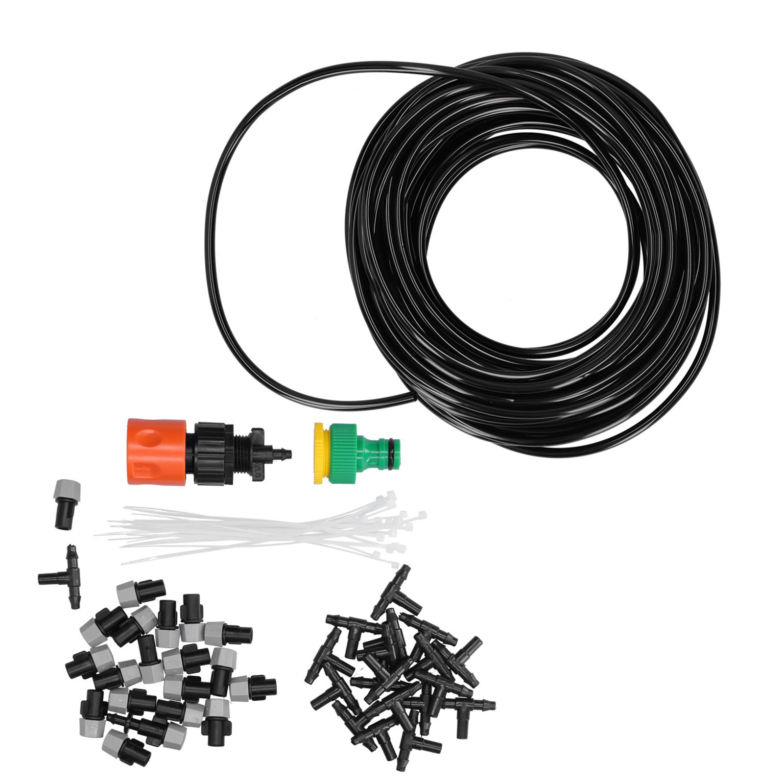 15m Water Misting Cooling System Garden Irrigation Sprinkler Nozzle Set Micro Irrigation — image 3