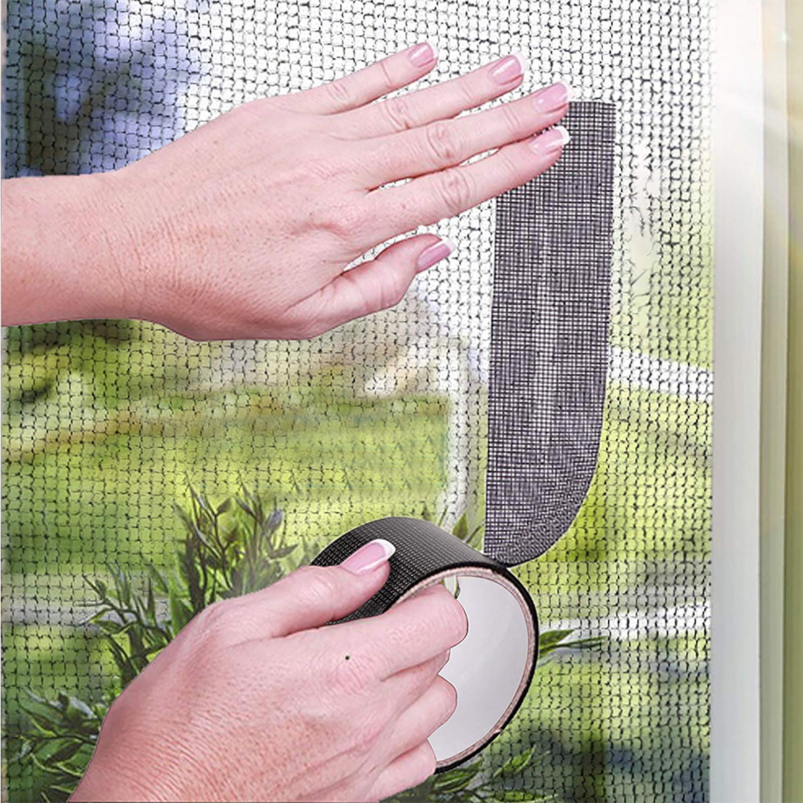 Mosquito Screen Repair Tape, Self-Adhesive Fiberglass Patch for Door & Window Mesh, 5x200cm Strong Fix for Rips & Tears, High-Low Temp Resistant Net Sticker โ image 2
