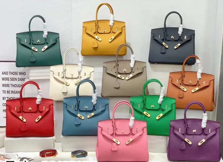 2025 - Euro-american Elegant Lychee Leather Shoulder Bag- Birkin 25- Rosa Sakura — image 2