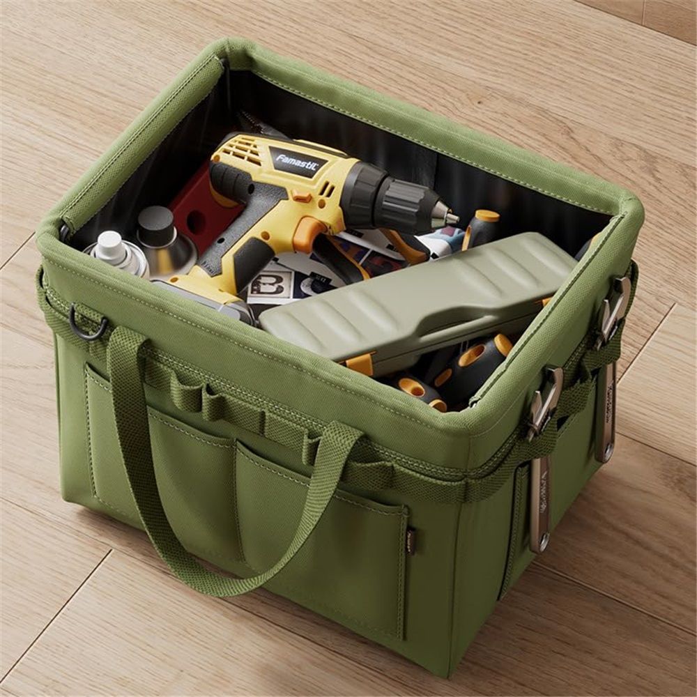 Car trunk storage, multifunctional storage toolbox, heavy-duty tool storage bag, multi pocket foldable storage, portable and portable — image 4