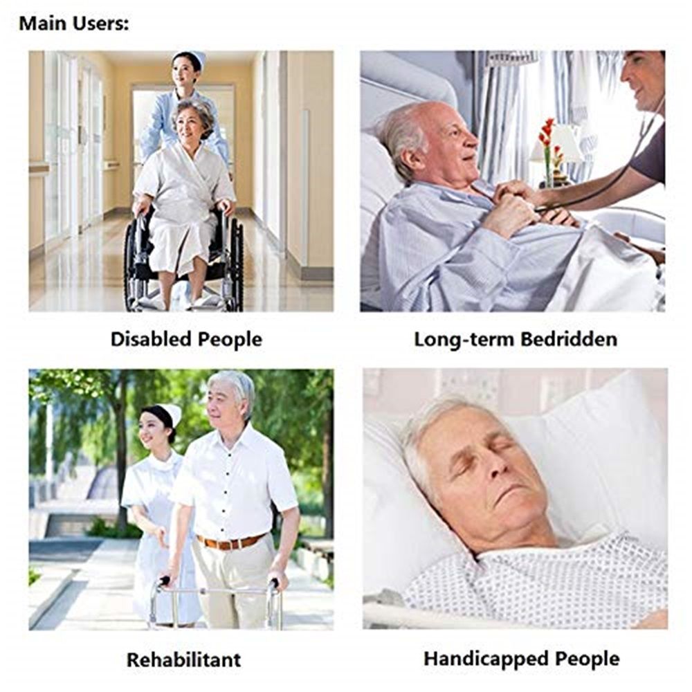 31.5 Inch Padded Bed Transfer Nursing Sling for Patient, Elderly Safety Lifting Aids Home Bed Assist Handle Back Lift Mobility Belt for Patient Care — image 4