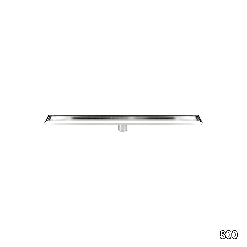 800mm Tile Insert Shower Bathroom Stainless Steel Grate Drain w/Centre outlet Floor Waste โ image 4