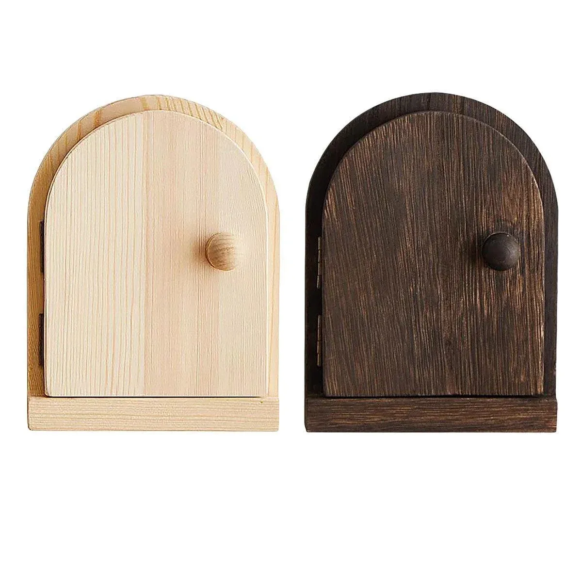 Solid Wood Wall Switch Protector Cover Socket Decorative Frame Masking Cover - Natural Wood — image 3
