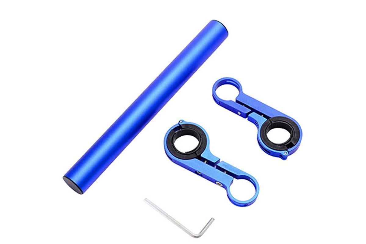 20cm Aluminum Alloy Bicycle Handlebar Extender Mount - Blue โ image 5