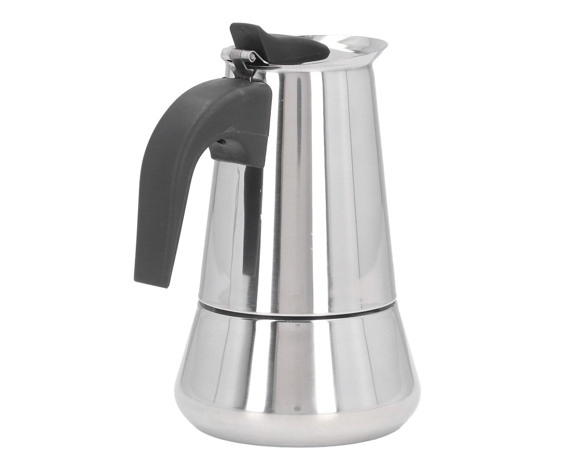 Stovetop Coffee Maker, Large Capacity Stainless Steel Moka Pot, 4 Cups, 400ml โ image 5