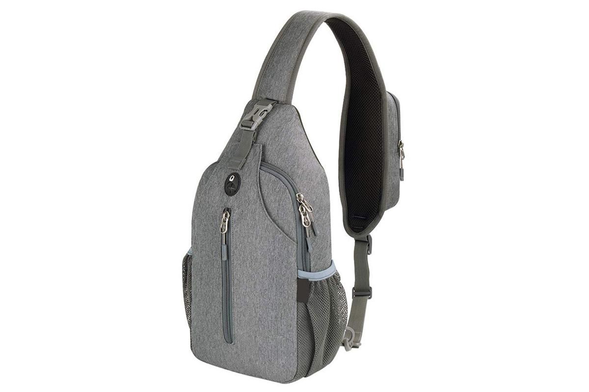 Water Resistant Crossbody Sling Backpack Sling Bag Travel Hiking Chest Bag Daypack - Dark Grey โ image 3