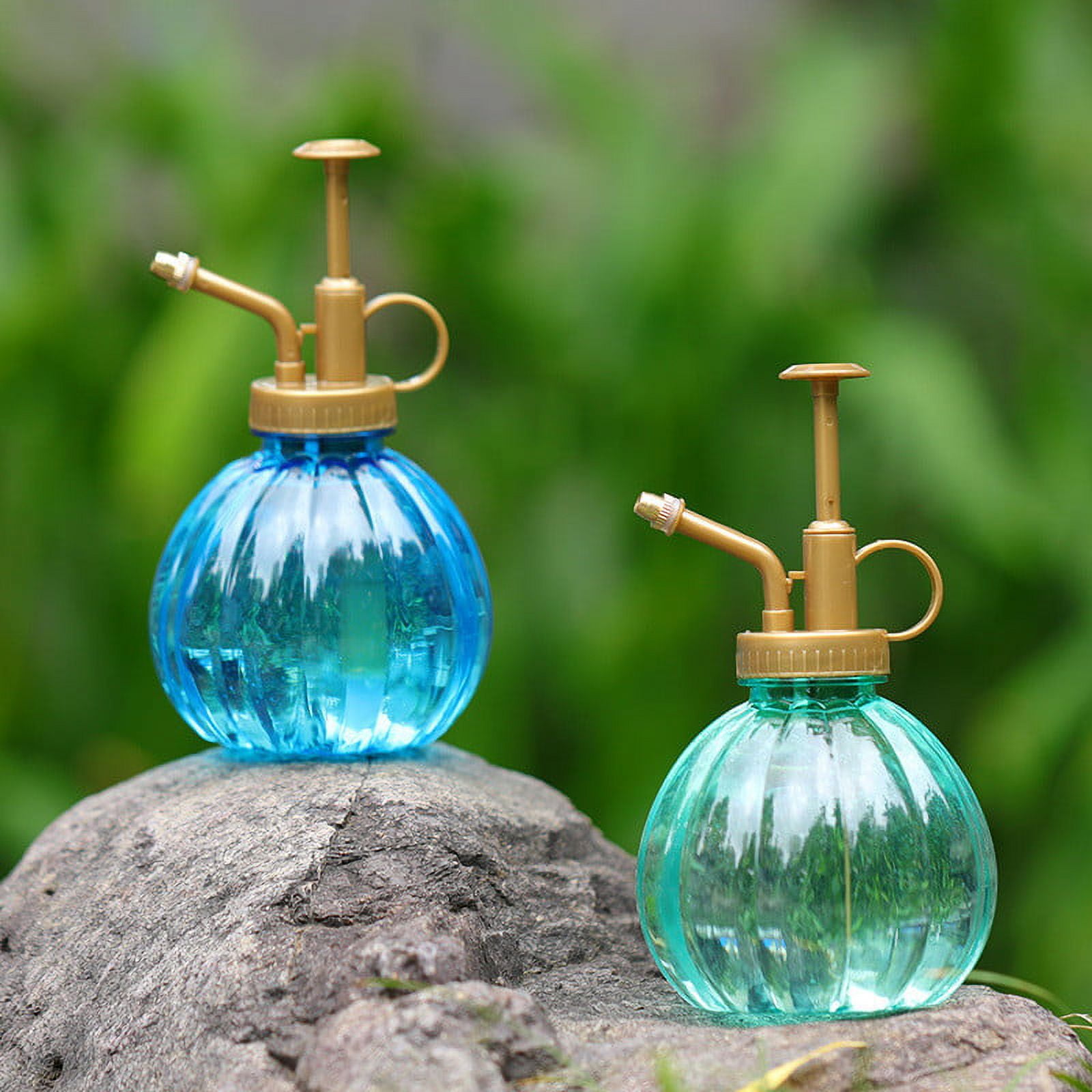 Plant Mister Spray Bottle, 350ML Vintage Pumpkin Style Decorative Plant Atomizer Watering Can Pot with Top Pump for Indoor Potted Plants Flowers Green โ image 5
