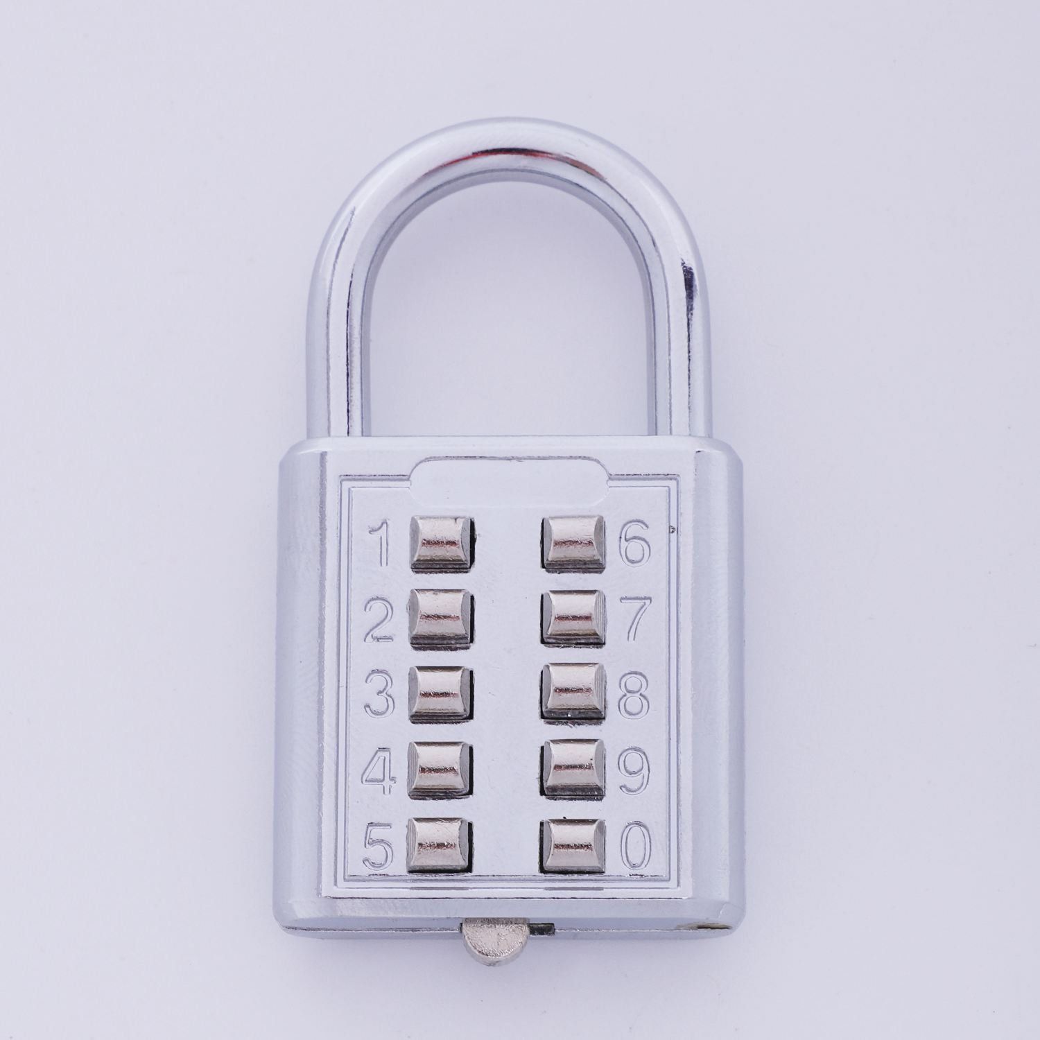 Anti-Theft Button Combination Padlock Digit Push Password Lock Zinc Alloy Security Lock Suitcase Luggage Coded Lock Cupboard