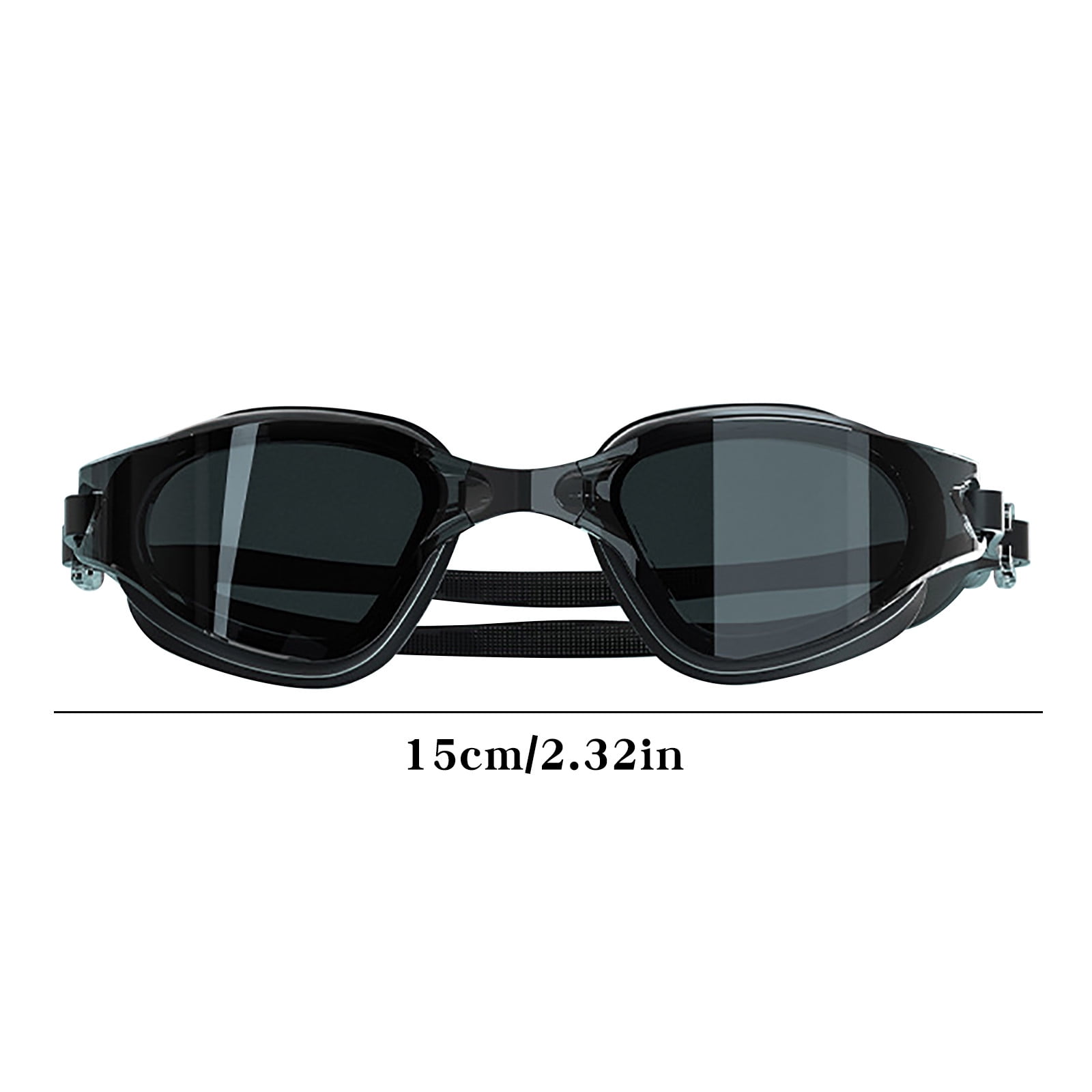 Large Frame Swim Goggles for Adults - Electroplated Anti-Fog HD Myopia Swimming Goggles with Adjustable Nose Cover, Leak-Proof Seal for Men & Women, Pool & — image 4
