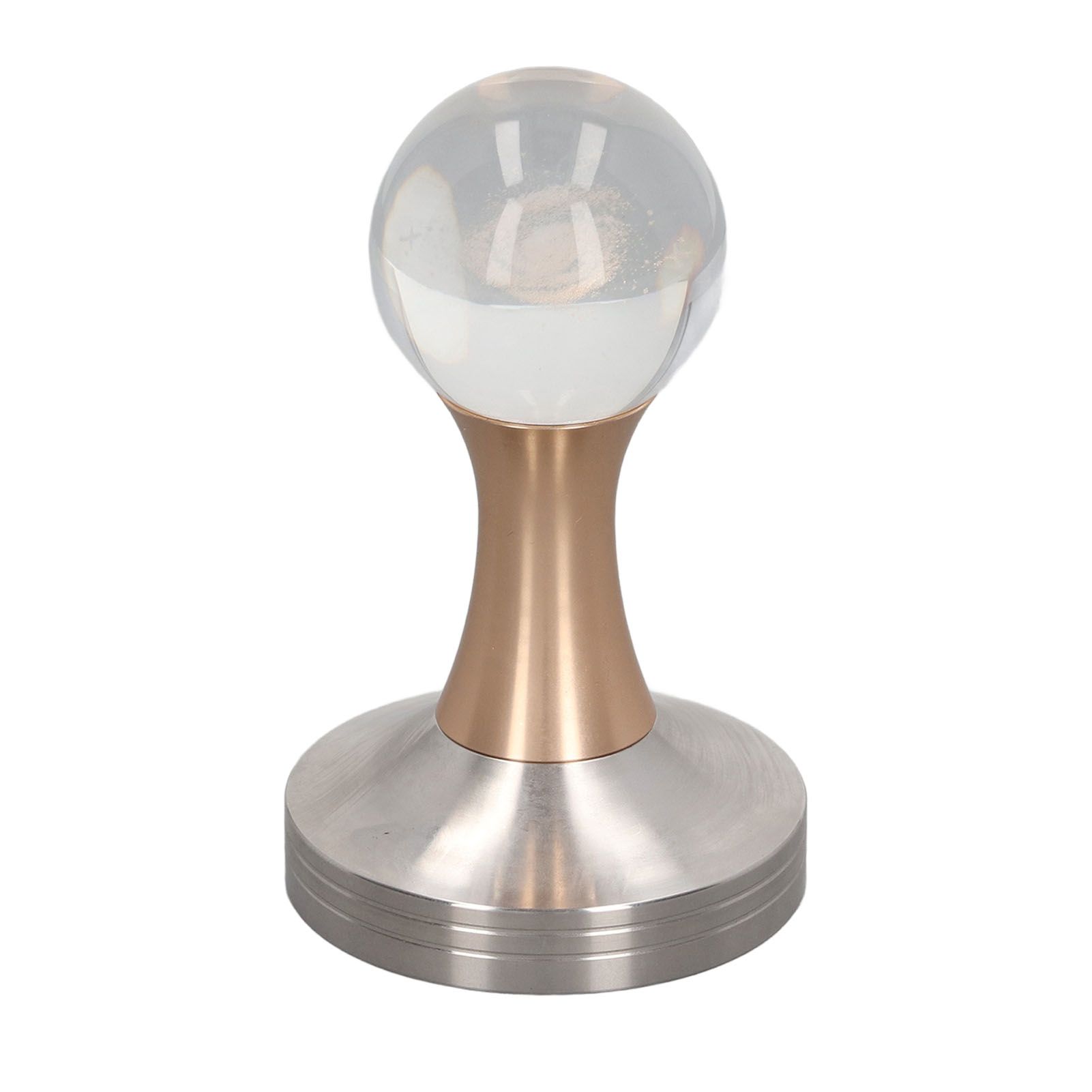 Coffee Tamper Food Grade Stainless Steel Crystal Ball Coffee Powder Hammer for Kitchen Shop Gold Pillar 58mm/2.3in โ image 3