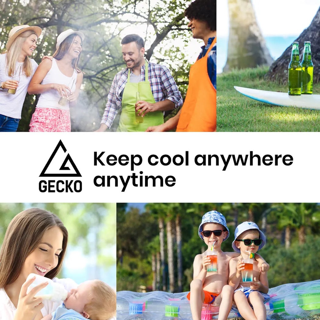 GECKO 125L Portable Upright Fridge, 12V/24V for Motorhome, Caravan, Silver — image 2