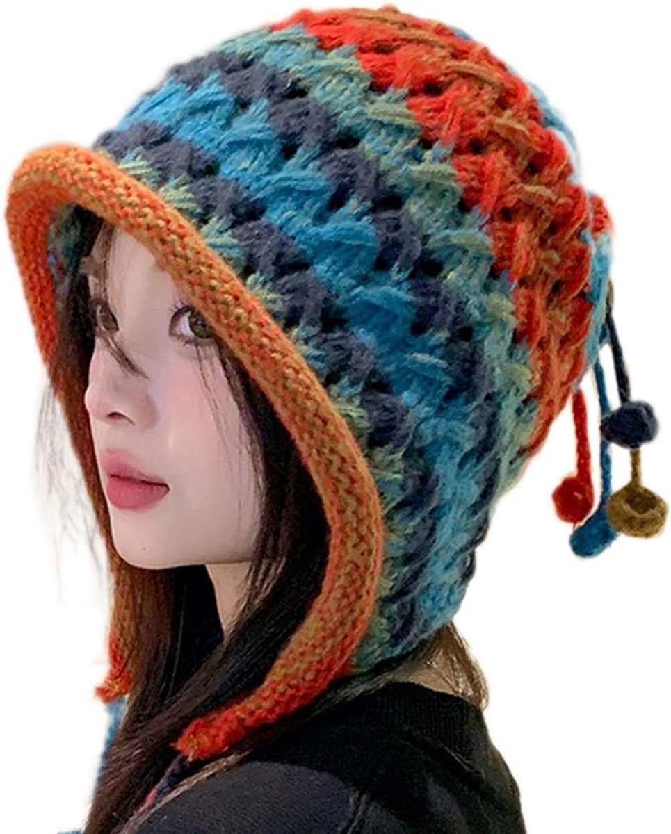 Knitted Hats for Women - Hats - Warm Winter Hats for Women - Soft Knitted Hats - Colorful Knitted Hats - Winter Hats for Girls - Comfortable and Warm Crochet