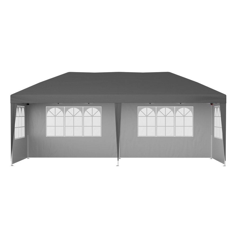 Instahut Gazebo 3x6m Pop Up Marquee Wedding Party Outdoor Camping Canopy Grey — image 3