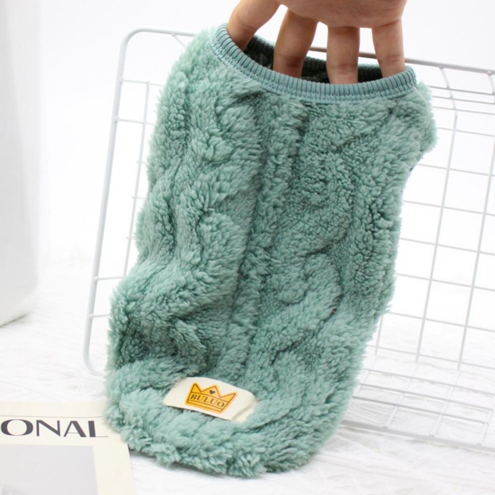 Cat Sweaters Kitty Sweater for Cats Knitwear,Small Dogs Kitten Clothes Male and Female,High Stretch,Soft,Warm Dog Clothes for Small Dog and Cat Winter M Green — image 2