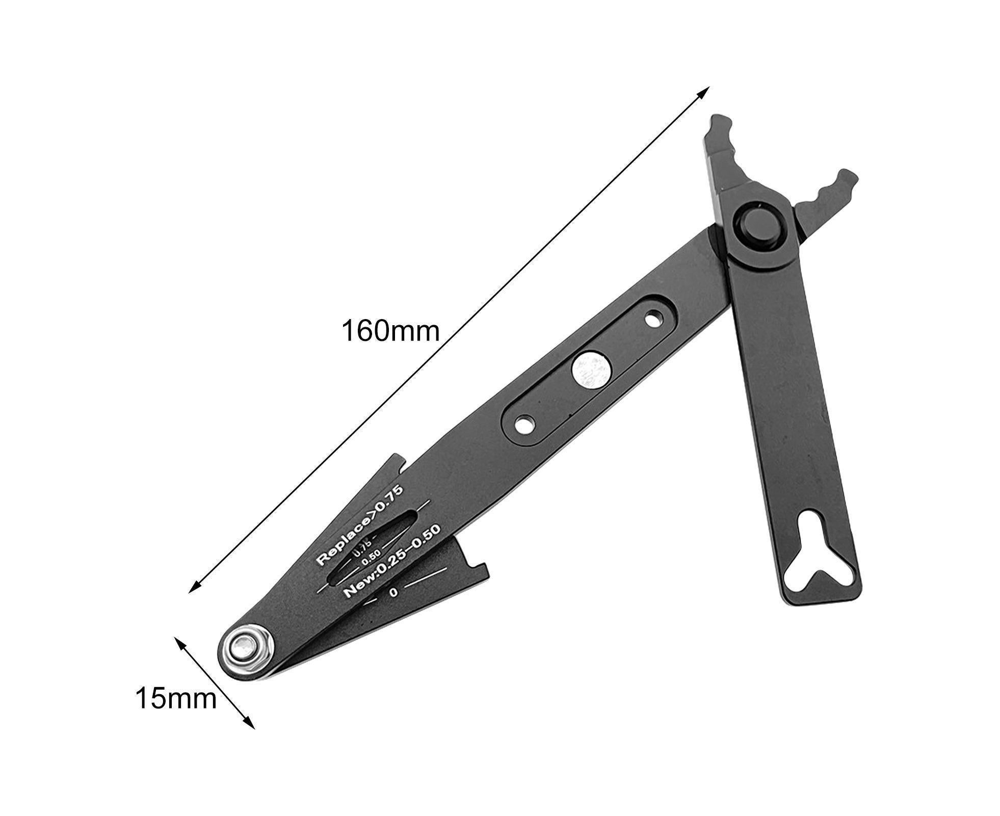 Chain Wear Detection Tool Ergonomic Design High Strength Bike Chain Buckle Removal Plier with Scale for Mountain Bike — image 2