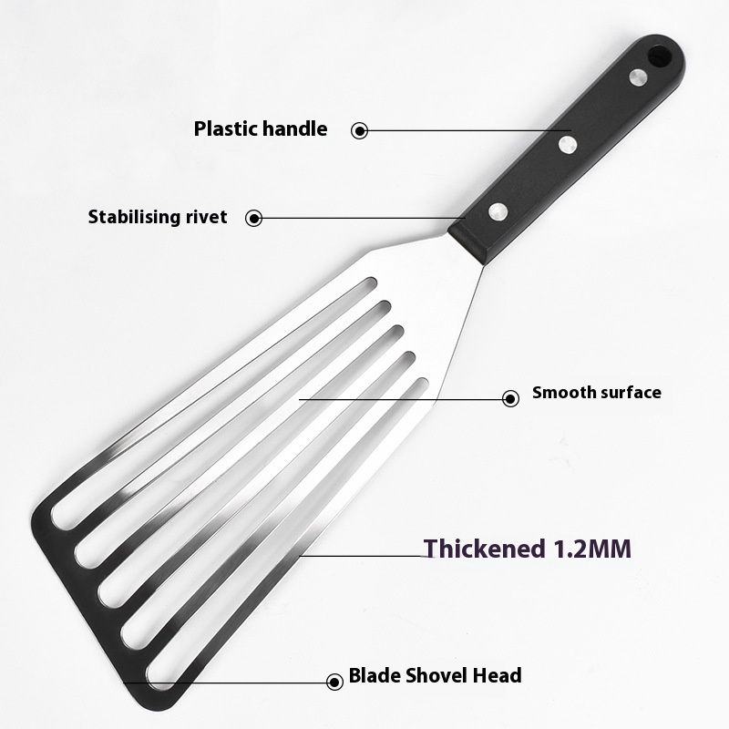 Fish Spatula, 2 Pack Stainless Steel Metal Spatula, Slotted Spatulas for Cooking, Flipping, Turning, Frying and Grilling — image 5