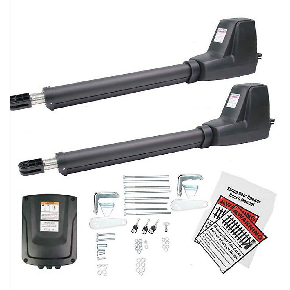 800KG Double Swing Auto Motor Remote Gate Opener with 20W Solar Backup — image 3
