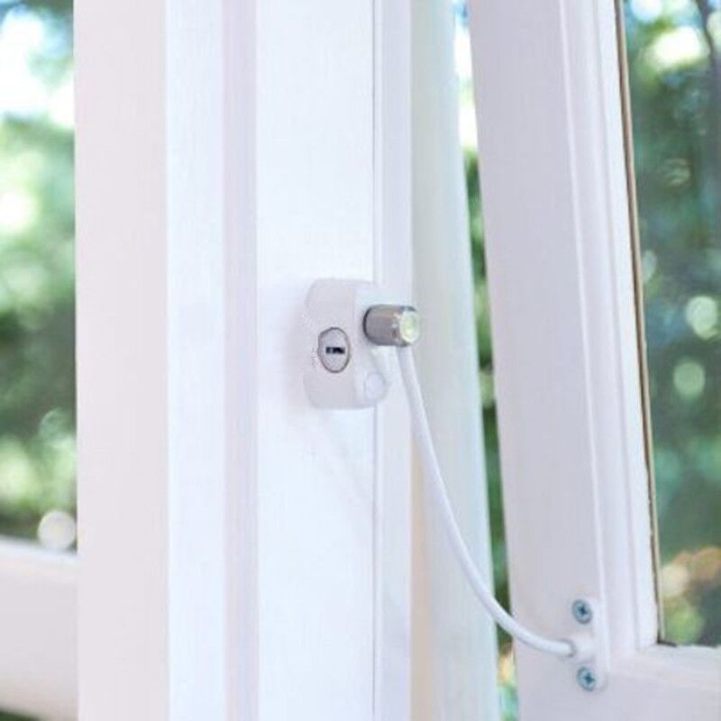 Black safety lock Child Window Restrictor casement Security Lock Kids Prevent Children Falling Window Lock Baby Protection — image 3