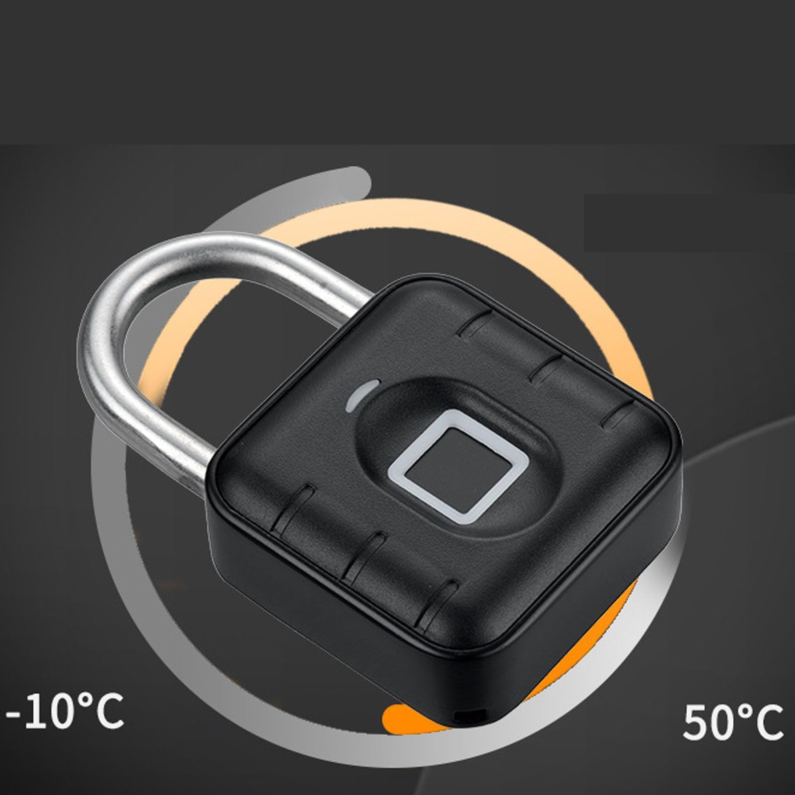 Fingerprint Lock Biometric Smart Keyless Locker Small Rainproof for Bags for bags, suitcases, cabinets, warehouse doors โ image 4