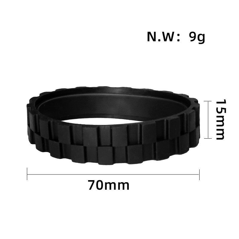 Garbage fighter Tires for Wheels Series Anti-Slip, Great Adhesion and Easy Assembly, Wheel Replacement for All Models ( 2 Pack) โ image 4