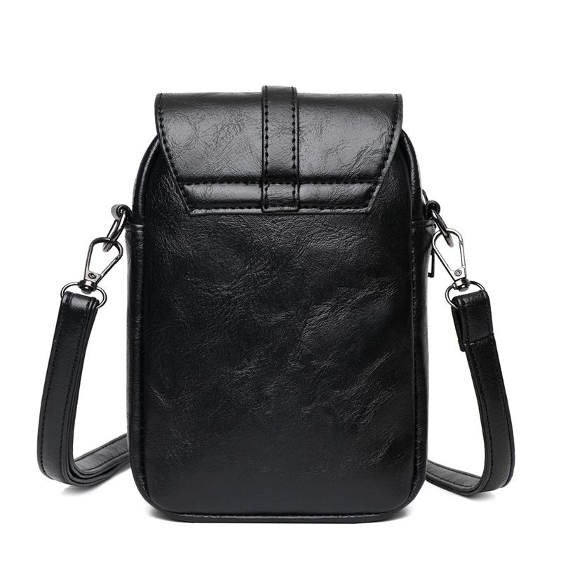 Small PU Leather Phone Purse for Women Crossbody Bags Cute Tote Handbag Multi-pockets Shoulder Bags — image 3
