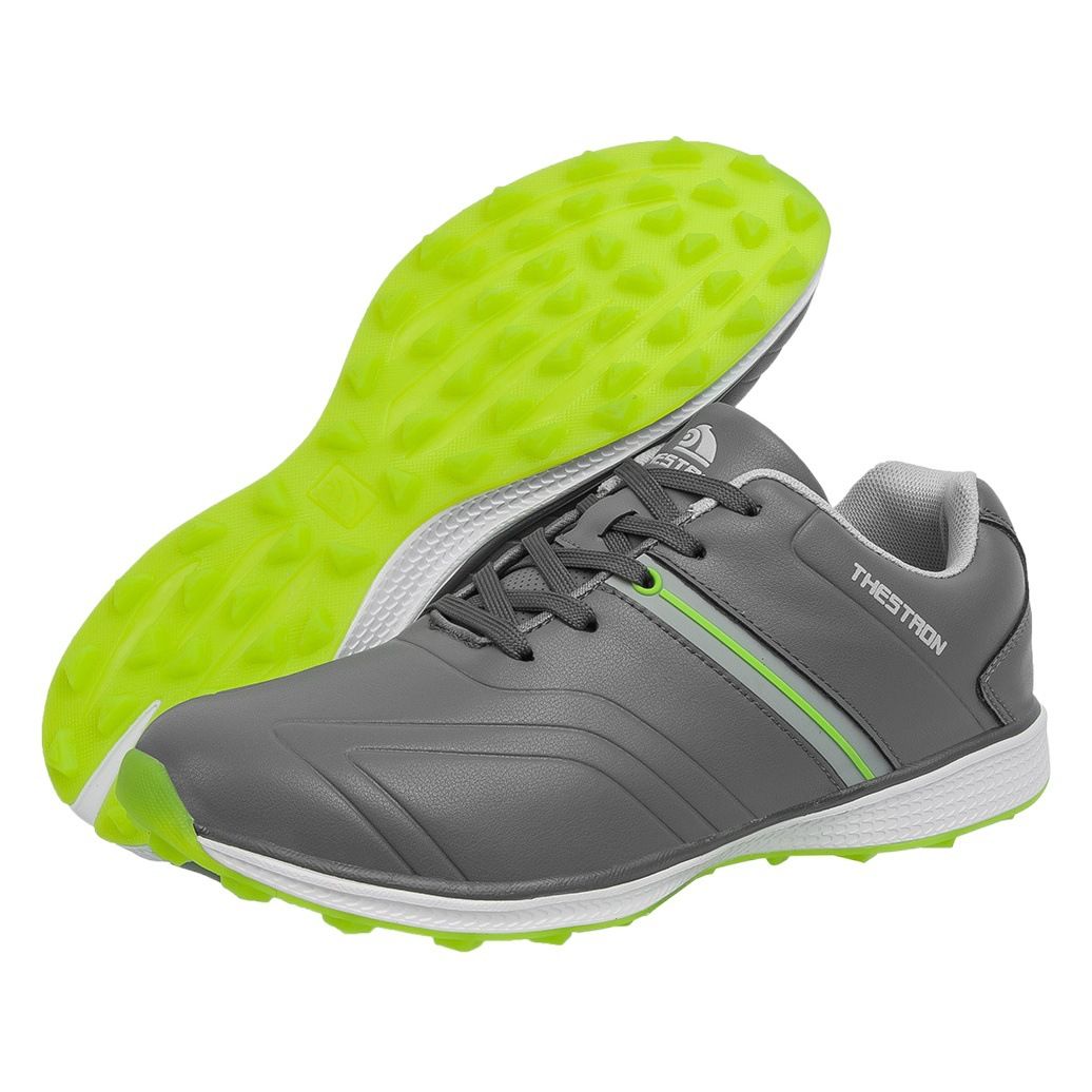 THESTRON Men's Waterproof Golf Shoes Microfiber Upper White US 6.5 (EUR 39) — image 2