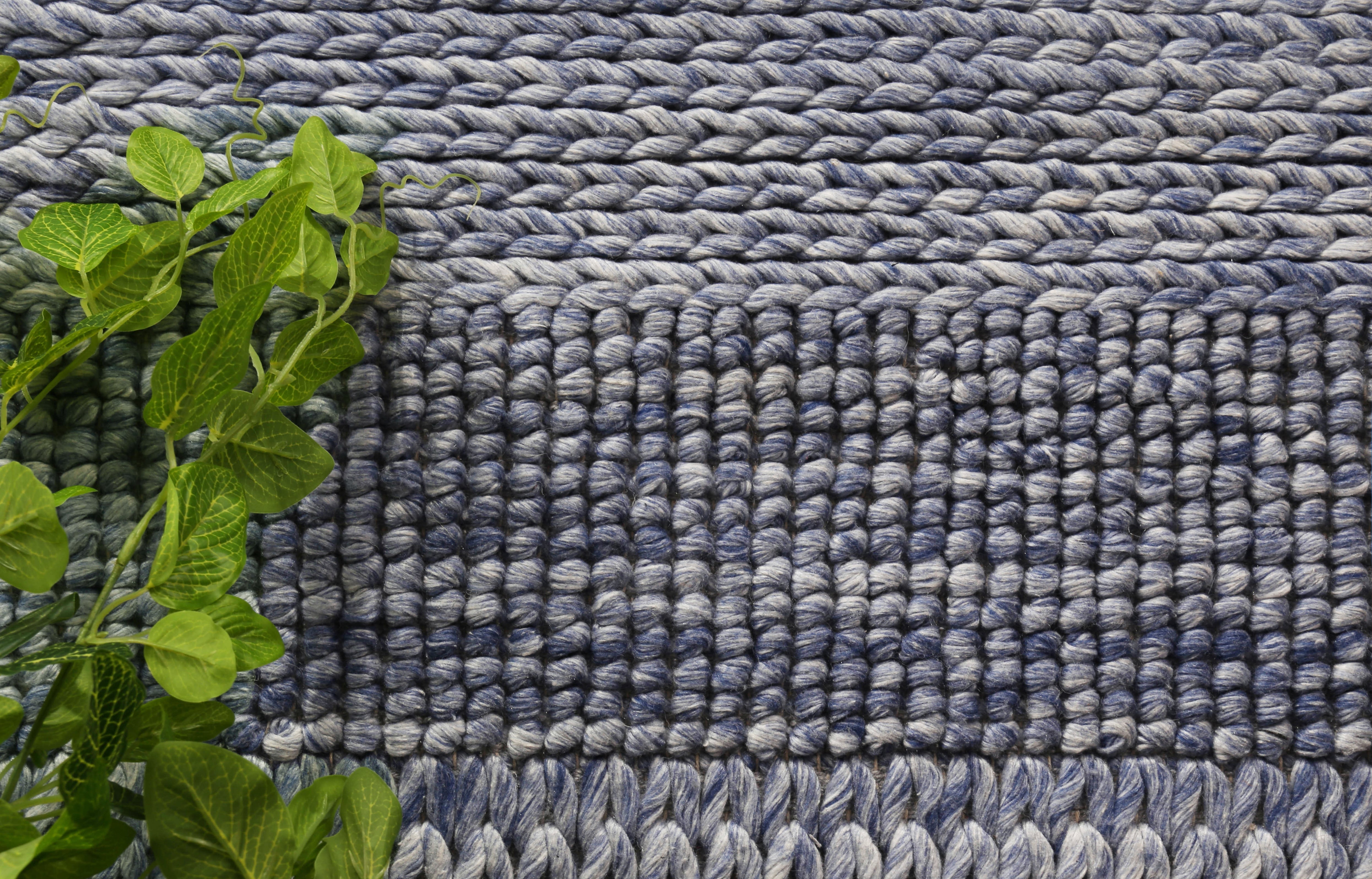 Harlow Grace Blue Wool Blend Rug 160 × 230 — image 2