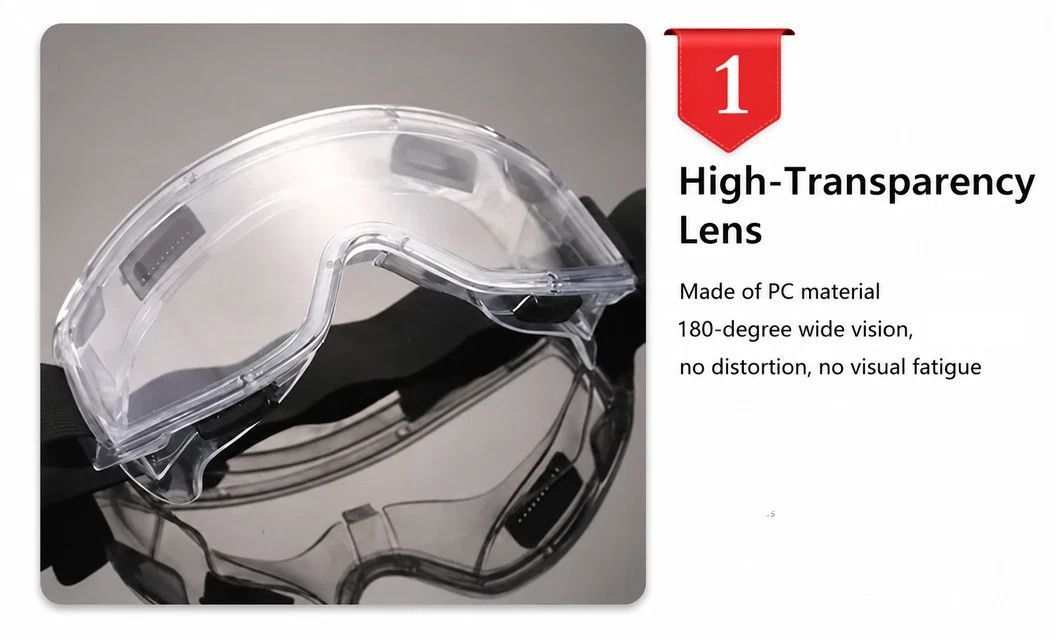 Perfect Surprise Fog-Free Outdoor Goggles, Red Frame Clear Anti-Fog — image 3