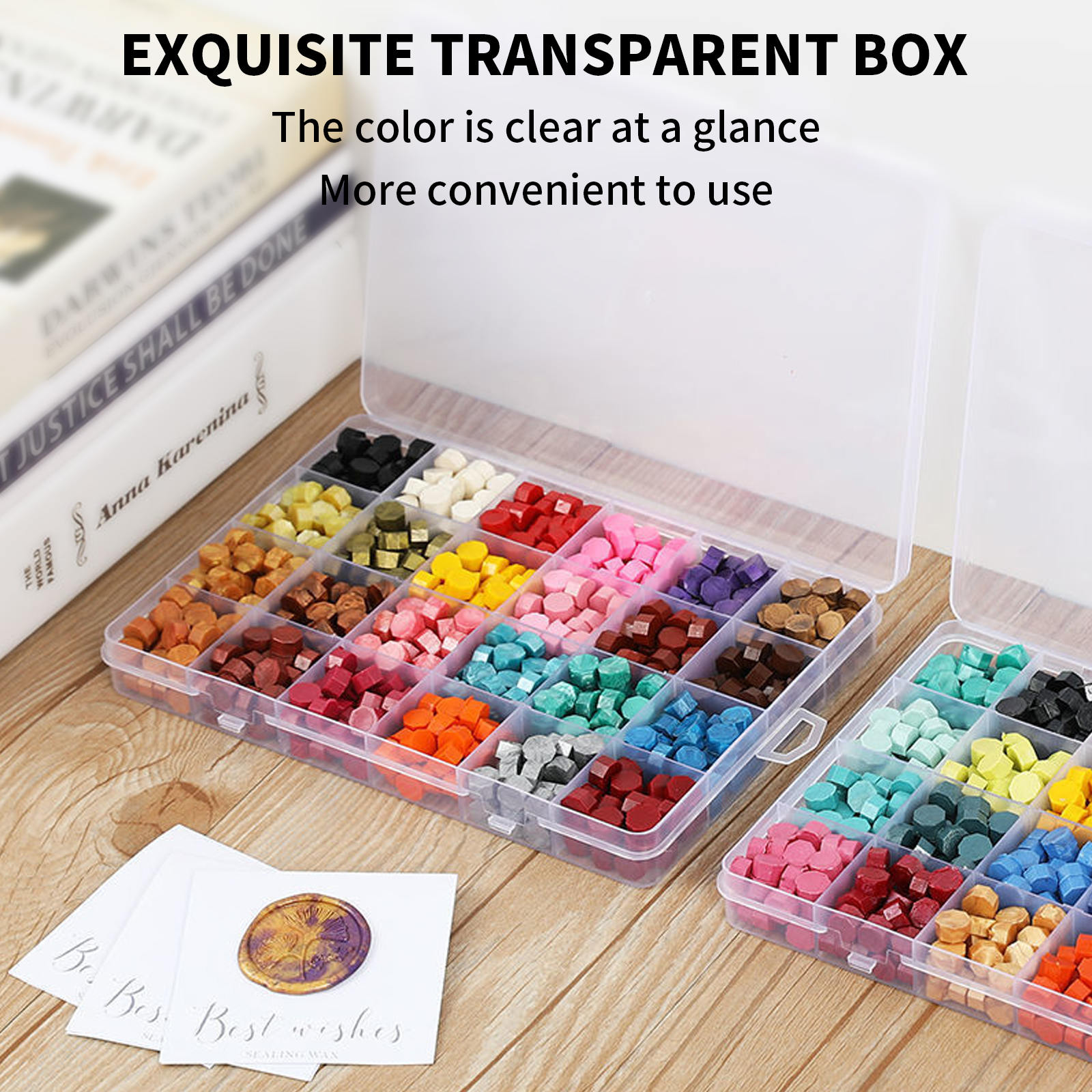 Vintage DIY Octagonal Sealing Wax Tablet Seal Stamp Wax Beads Wedding Invitation macaroncolor โ image 6