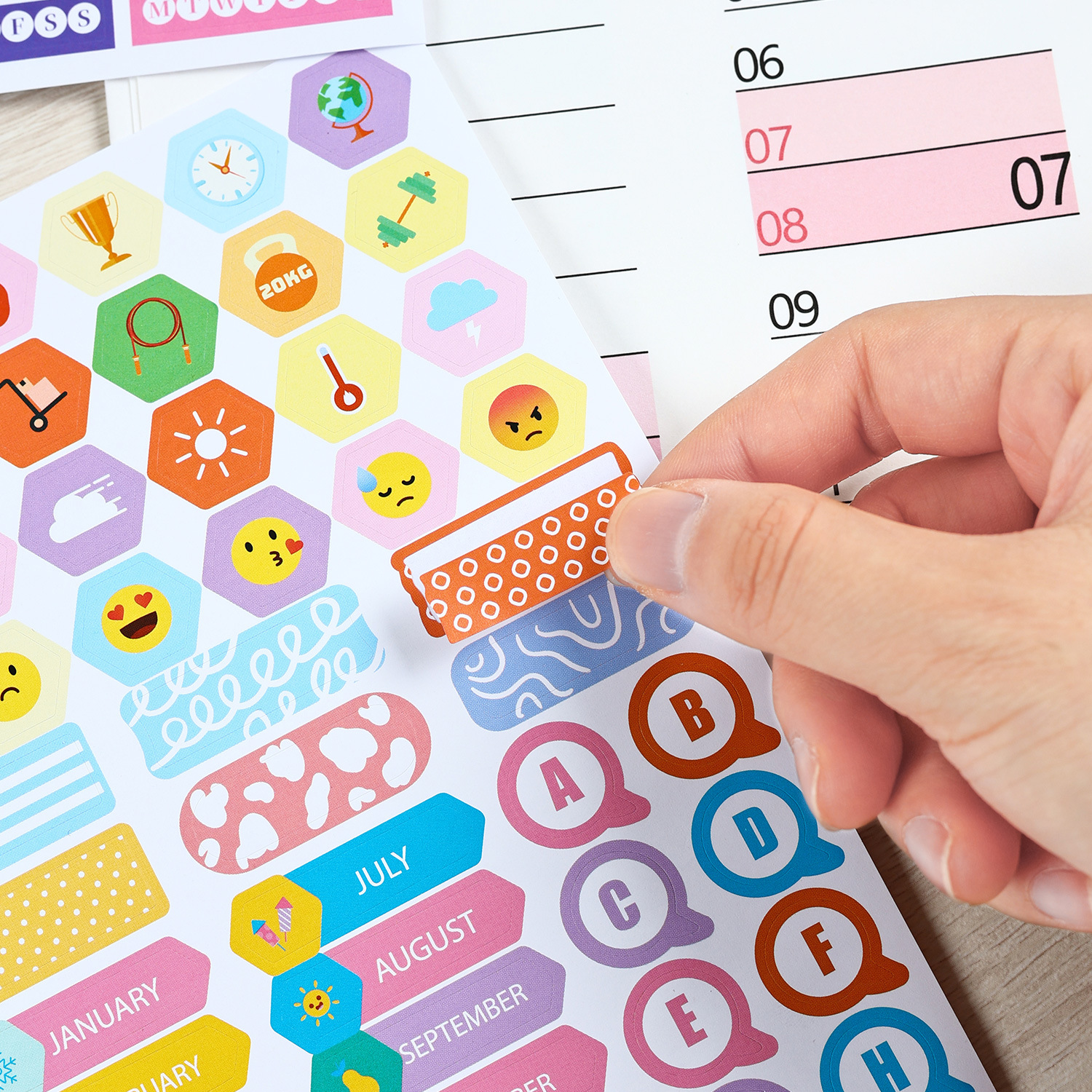 2026 Wall Planner Calendar with Stickers and Double-Sided Tape – 742 × 525 mm for Home, Office or Study in Australia — image 4