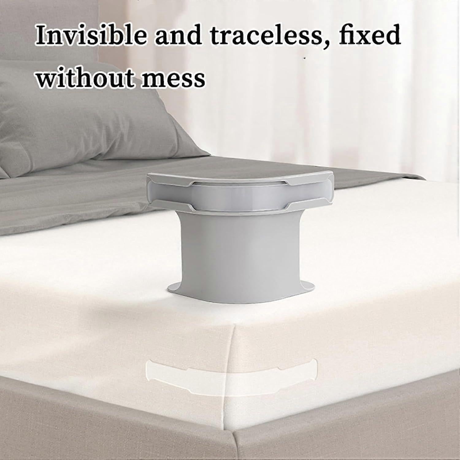 Grey Bed Sheet Holder Straps, Heavy Duty Corner Clips for Mattress and Bedding โ image 2