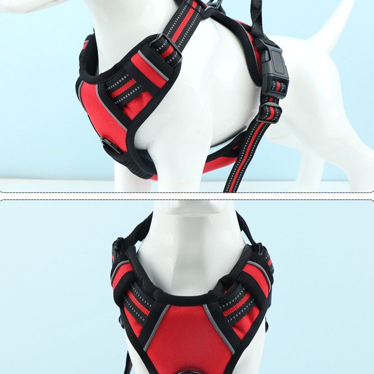 Reflective Dog Harness Leash Set Anti Pull Vest for Pets — image 3