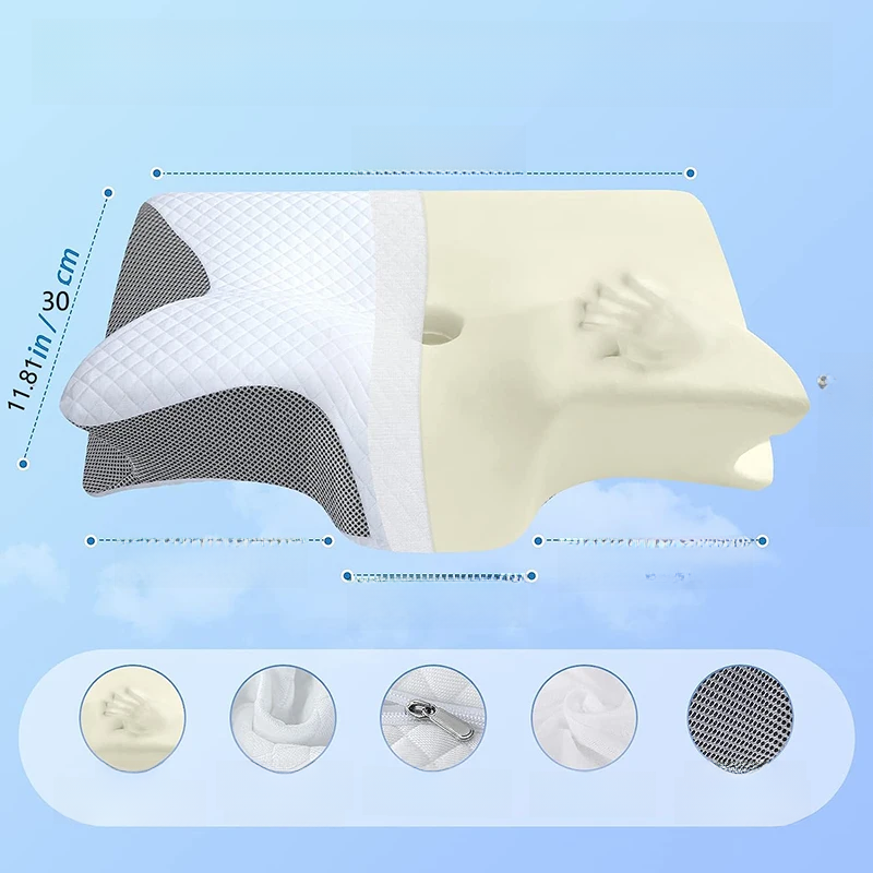 Ergonomic Contour 2-in-1 Neck Pain Orthopedic Pillow — image 2