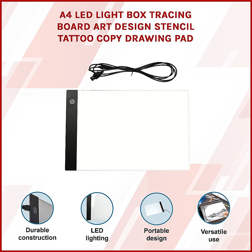 A4 LED Light Box Tracing Board Art Design Stencil Tattoo Copy Drawing Pad โ image 3