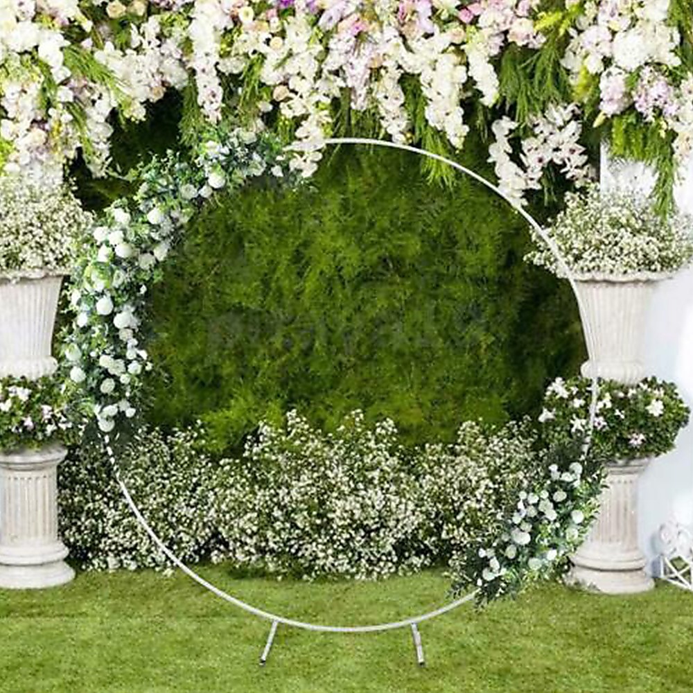 2M Wedding Hoop Round Circle Arch Backdrop Flower Display Stand Frame Background โ image 2