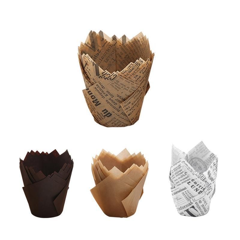 1000PCS Grease-proof Cupcake Liners Muffin Cup Cake Paper Cup Large - Cowhide — image 3