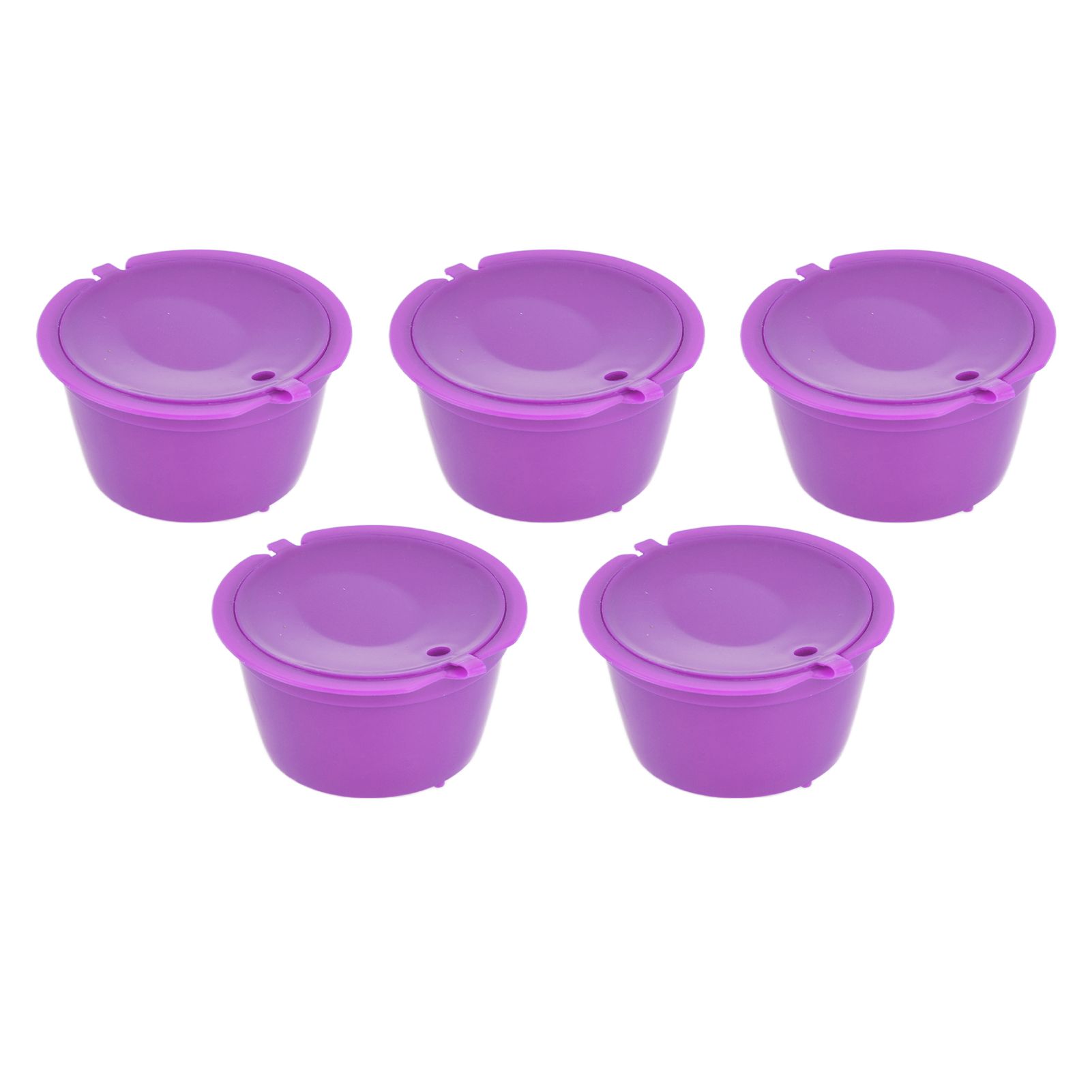 5Pcs 50ml Coffee Capsule Reusable Coffee Filter Cup with Spoon for DOLCE GUSTO Coffee MachinePurple โ image 5