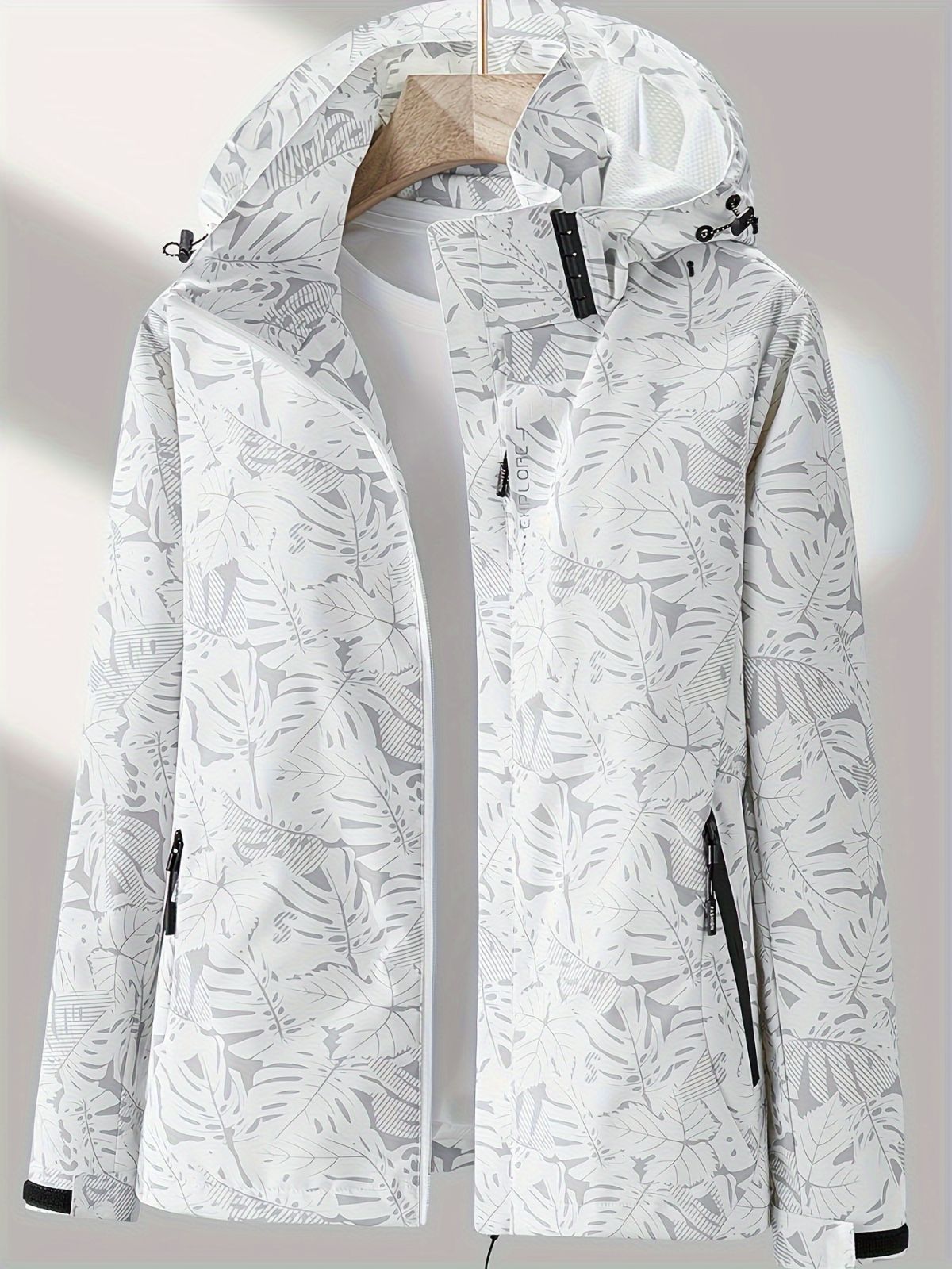 Plus Size Women'S Jacket Spring Autumn Outdoor Coat Detachable Hood Jacket - Purple - Size XL(AU XL/EU52) โ image 6