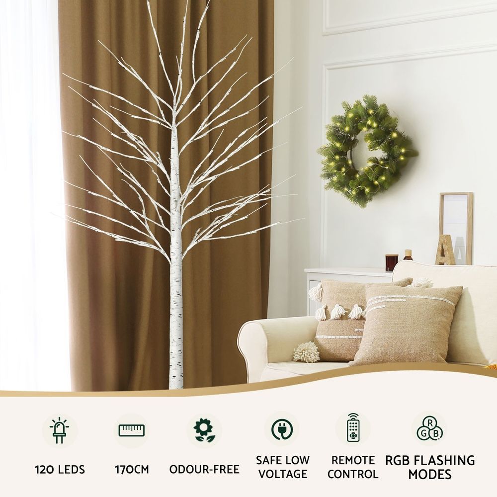 Jingle Jollys Christmas Tree 1.7m Twigs 120 RGB LED Lights Xmas Trees Decoration โ image 4