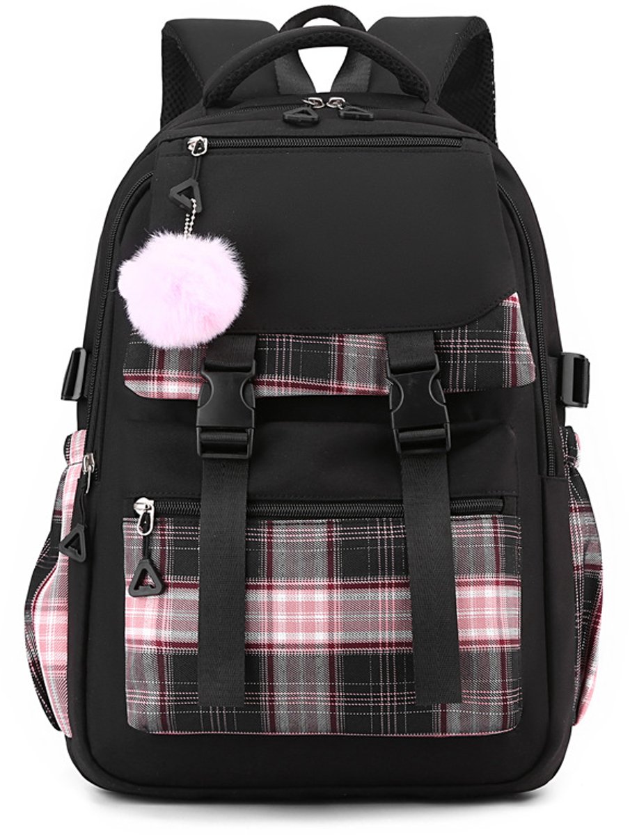 Girls School Student School Bag Outdoor Backpack - Youth School Bag - Backpack - Pink - Luxury Backpack - Laptop Bag - School Bag - Backpack - Rucksack - Large