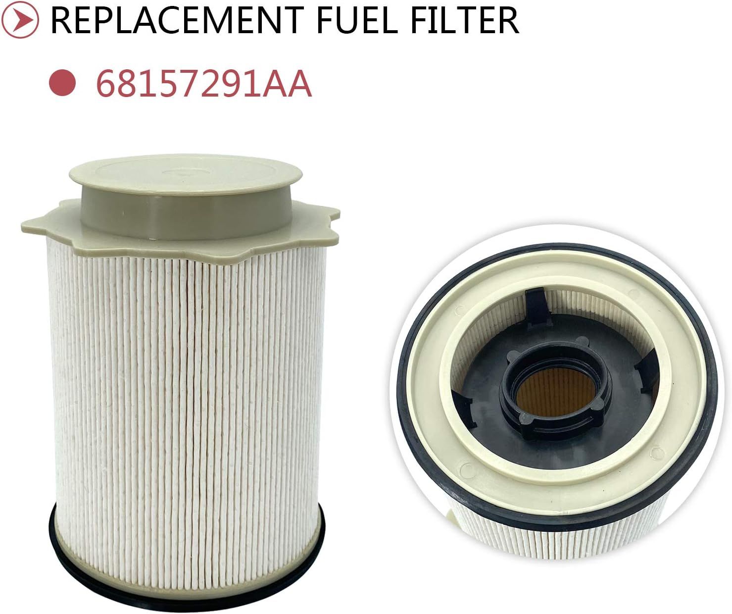 Diesel Fuel Filter and Water Separator Set, 68157291AA and 68436631AA Replacement for 2019-2021 Dodge Ram 6.7L Cummins Trucks โ image 2