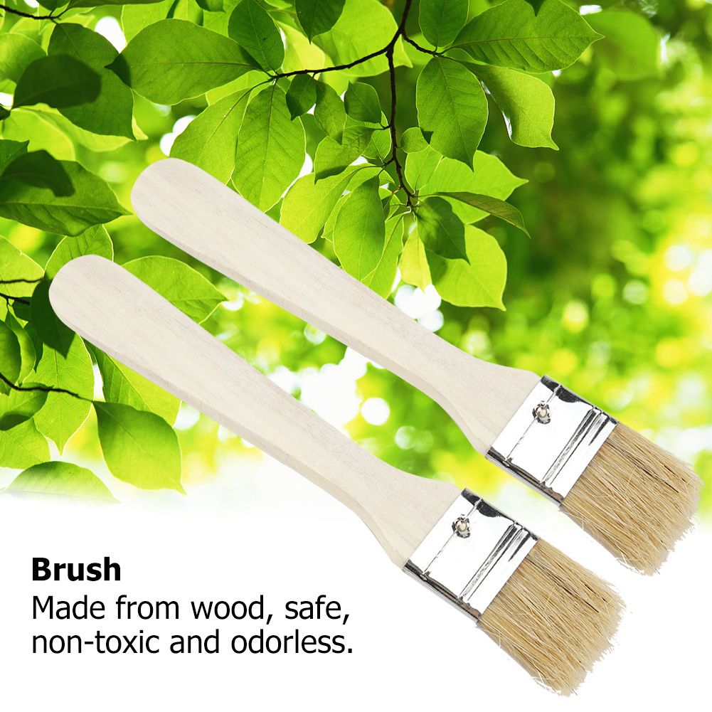 2pcs/ Set Lightweight Wooden Barbecue Brush Outdoor Spread Oil Spice — image 5