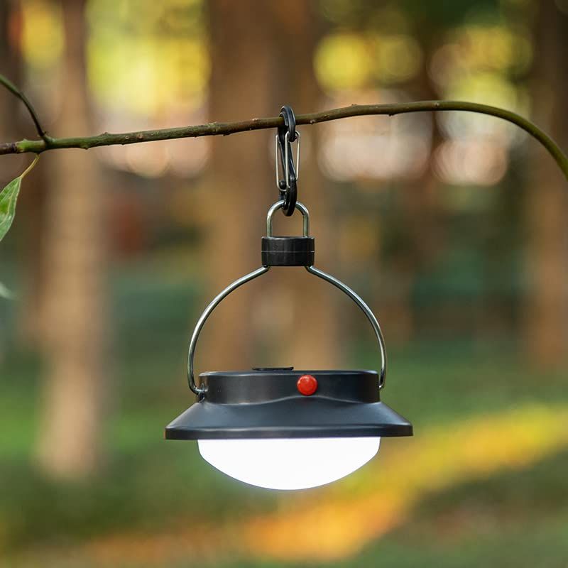 LED Tent Light - 3 Brightness Levels, Battery Powered, Foldable Hook with Carabiner, Great for Outdoor Camping, Canopy, Outages — image 4