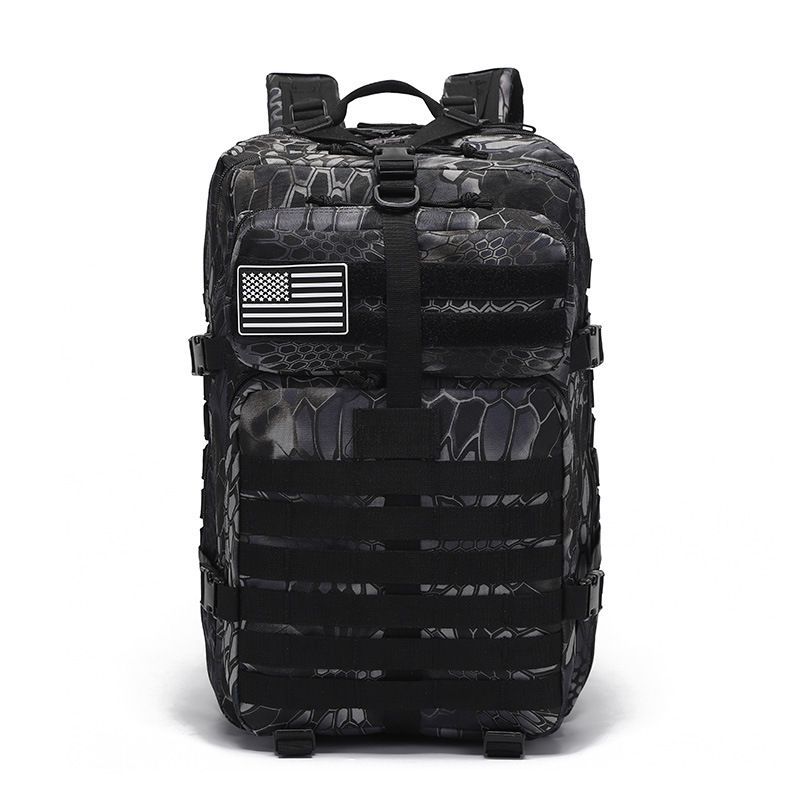 Tactical Backpack Travel Backpack Outdoor Backpack Durable Backpack Organized - Jungle camouflage - Size Routine 45L โ image 3