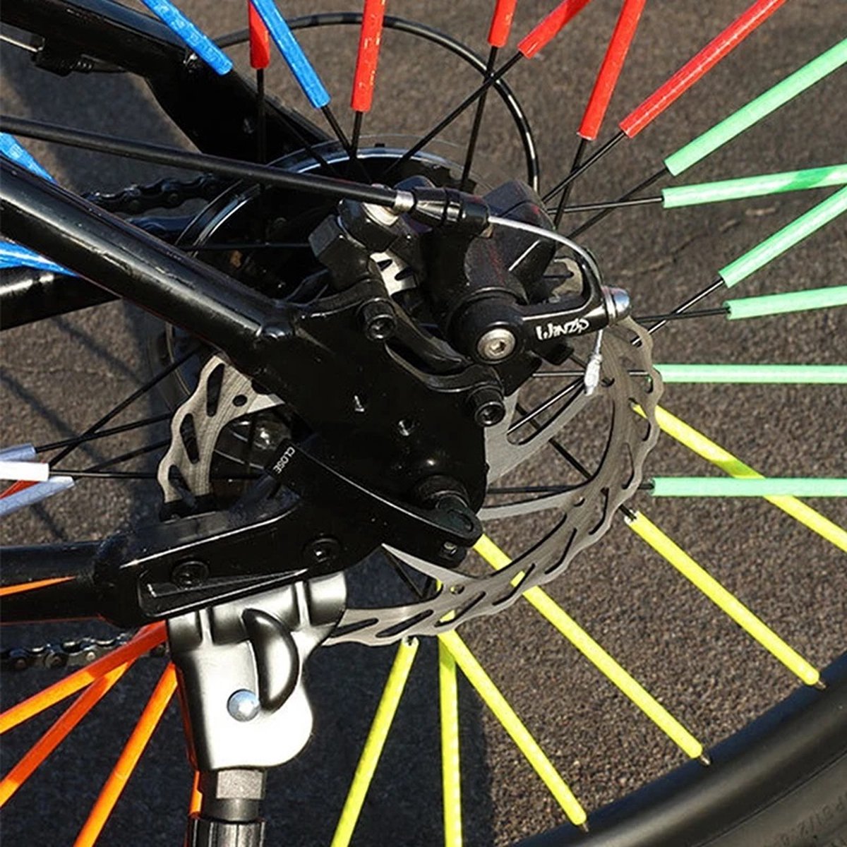 Spoke Bicycle Reflectors Bicycle Wheel 12 Pieces | Spoke Reflectors | Wheel Reflectors | Glow In The Dark | Yellow — image 5