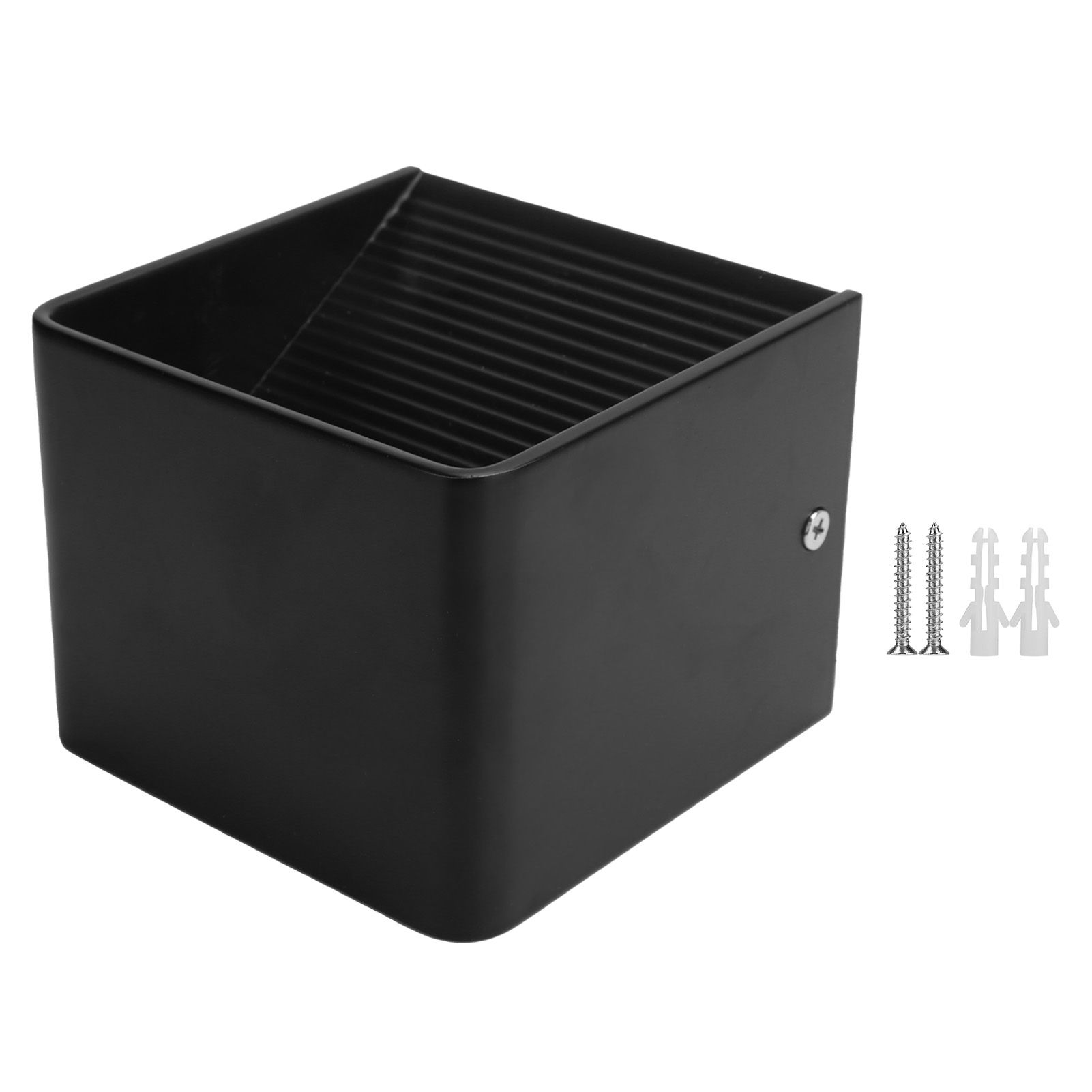 LED Wall Light Outdoor Waterproof IP65 Porch Garden Wall Bedroom Bedside Lamp AC85โ265V 3WBlack Shell Warm White Light
