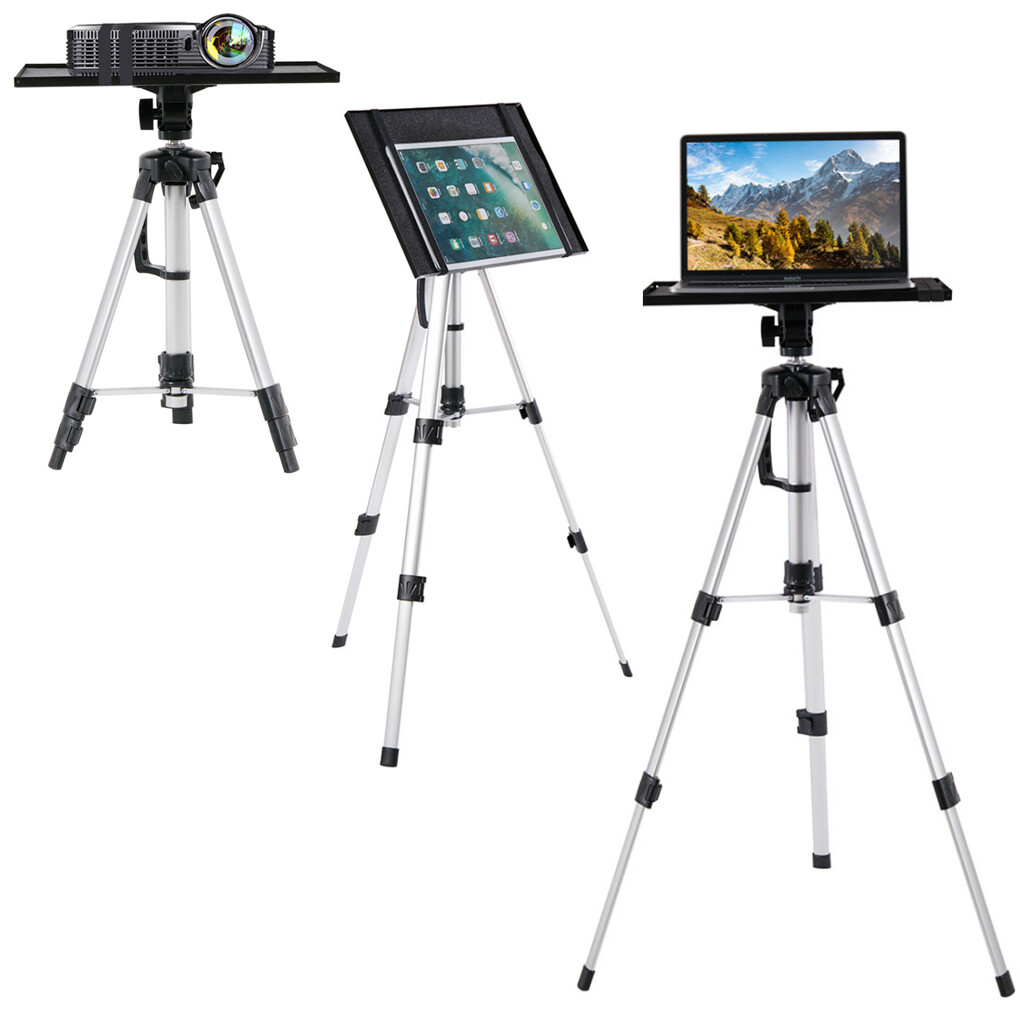 Universal Projector Tripod Laptop Floor Stand DJ Equipment Holder with Plate โ image 2